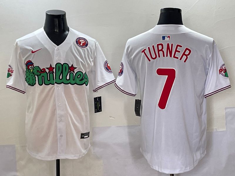 Men Philadelphia Phillies #7 Turner White three generations Joint Name Nike 2025 MLB Jersey style 5->philadelphia phillies->MLB Jersey